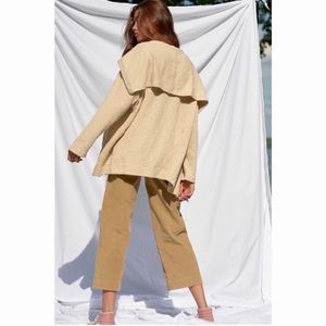 Free People Beach Size Medium Nora Cardigan Cream Natural. Oversized fit.